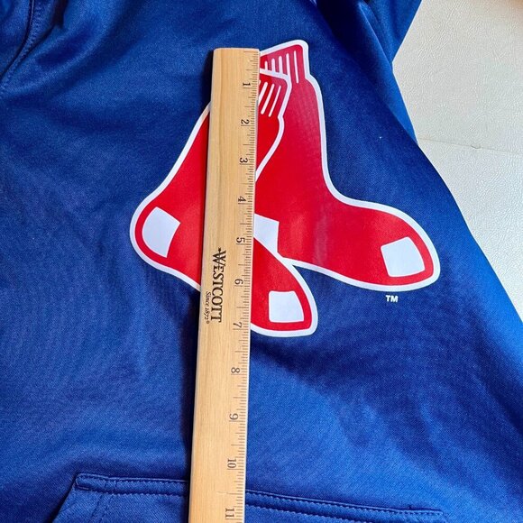 Youth Red Sox Hoodie Navy Blue Size L - Picture 12 of 13